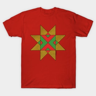 Lincolnshire Auseklis Witch Mark Red and Green T-Shirt